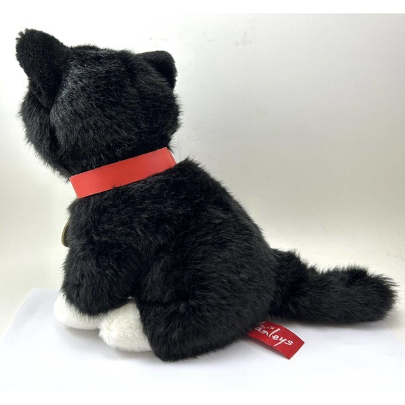 Hamleys Of London Plush Cats Set Of 2 Black White Sitting Kittens Stuffed Animal - Picture 4 of 16